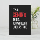 Het is een Gemini ding, je zou het niet begrijpen Kaart (Staand voorkant)