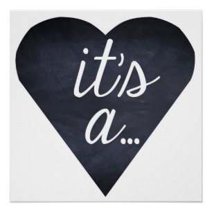 Het is een...Genderopenbaring, jongen of meisje, b Poster