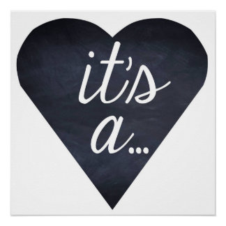 Het is een...Genderopenbaring, jongen of meisje, b Poster