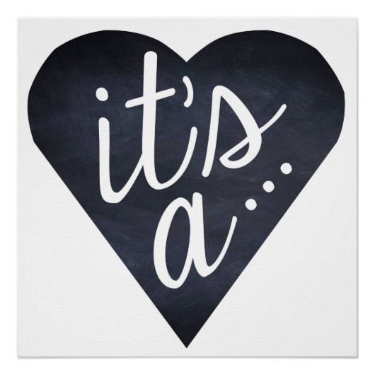 Het is een Genderopenbaring voor Confetti ballondo Perfect Poster (Voorkant)