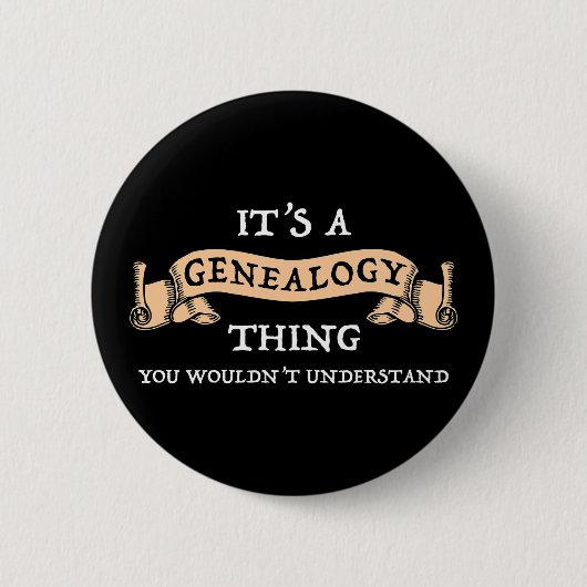 Het is een genealogie ding Button (Voorkant)