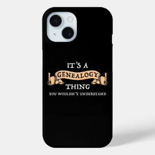Het is een genealogie ding - je zou het niet begri iPhone 15 case