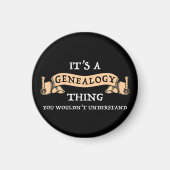 Het is een genealogie ding - je zou het niet begri magneet (Voorkant)