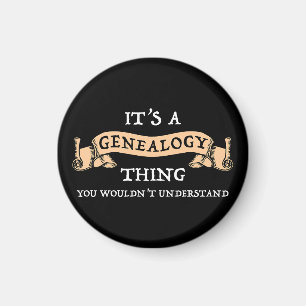 Het is een genealogie ding - je zou het niet begri magneet