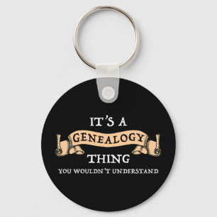 Het is een genealogie ding - je zou het niet begri sleutelhanger