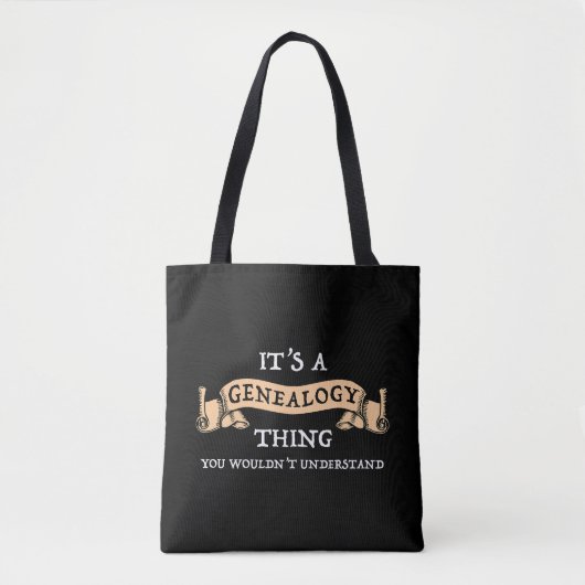 Het is een genealogie ding - je zou het niet begri tote bag (Voorkant)