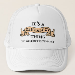 Het is een genealogie ding - je zou het niet begri trucker pet