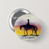 Het is een genoegen. ronde button 5,7 cm (Voorkant /achterkant)