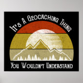Het is een geocaching ding - je zou het niet begri poster (Voorkant)