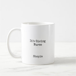 Het is een gepersonaliseerde verpleegsters- koffiemok