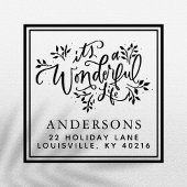 Het is een geweldig kerstadres  zelfinktende stempel