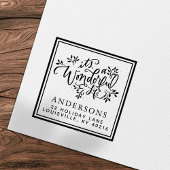 Het is een geweldig kerstadres  zelfinktende stempel