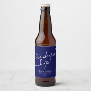 Het is een geweldig leven, feestdag bier etiket