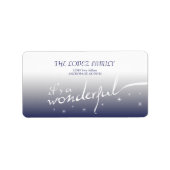 Het is een geweldig leven, feestdag etiket (Voorkant)