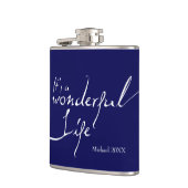 Het is een geweldig leven, feestdag heupfles (Links)