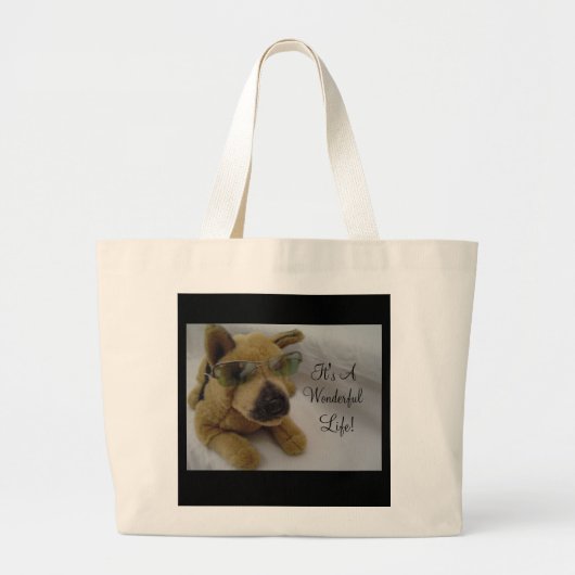Het is een geweldig leven! grote tote bag (Voorkant)