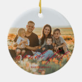 Het is een geweldig leven keramisch ornament Red (Achterkant)