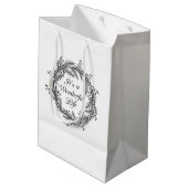 Het is een geweldig leven - kerstcadeautas medium cadeauzakje (Achterkant Gekanteld)