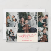 Het is een geweldig leven" Multi-Photo Holiday Kaa Feestdagenkaart (Voorkant)