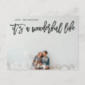 Het is een geweldig leven op één kerst feestdagenkaart (Voorkant)