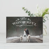 Het is een geweldig leven | Vakantieknopkaart Feestdagenkaart (Staand voorkant)