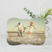 Het is een geweldig levenskalligrafie script feestdagenkaart (Staand voorkant)