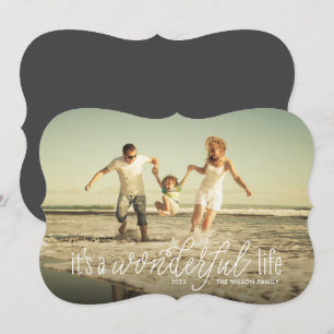 Het is een geweldig levenskalligrafie script feestdagenkaart