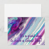 Het is een geweldige dag om een geweldige dag te h briefkaart (Voorkant / Achterkant)