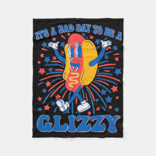 Het is een geweldige dag om een Glizzy 4 juli hotd Fleece Deken