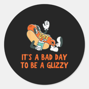 Het is een geweldige dag om een Glizzy 4 juli hotd Ronde Sticker