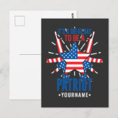 Het is een geweldige dag om een patriot te zijn briefkaart (Voorkant / Achterkant)
