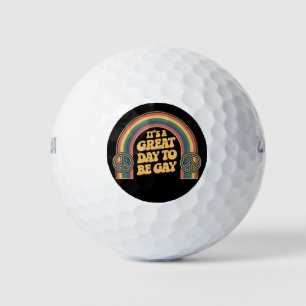 Het is een geweldige dag om homo LGBTQ Pride Maand Golfballen