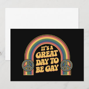 Het is een geweldige dag om homo LGBTQ Pride Maand Kaart