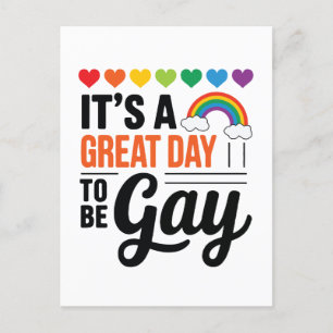 Het is een geweldige dag om homo te zijn feestdagenkaart