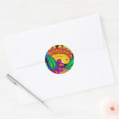 Het is een geweldige dag ronde sticker (Envelop)