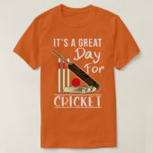 Het is een geweldige dag voor cricket grappige cri t-shirt (Design voorkant)