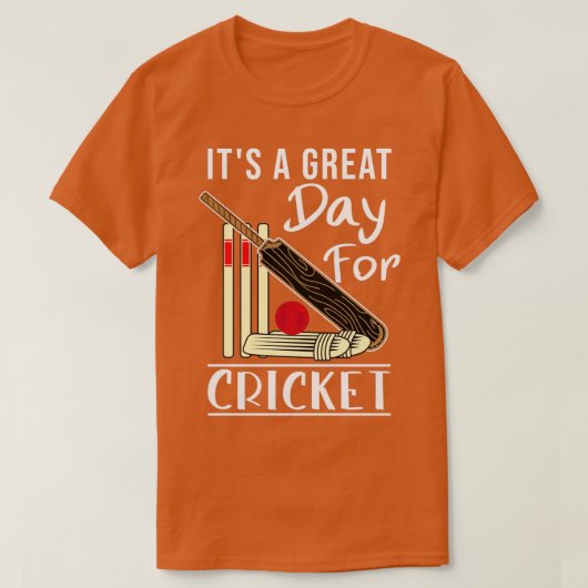 Het is een geweldige dag voor cricket grappige cri t-shirt (Design voorkant)