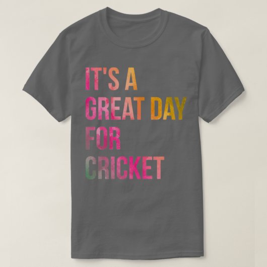 Het is een geweldige dag voor cricket in Waterverf T-shirt (Design voorkant)