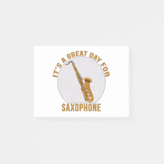 Het is een geweldige dag voor Saxophone Post-it® Notes (Voorkant)