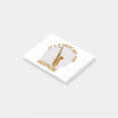 Het is een geweldige dag voor Saxophone Post-it® Notes (Schuin)