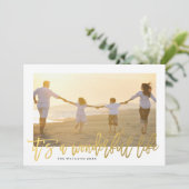 Het is een geweldige Feestdagen-fotokaart Feestdagenkaart (Staand voorkant)