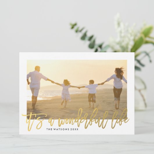 Het is een geweldige Feestdagen-fotokaart Feestdagenkaart (Staand voorkant)