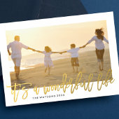 Het is een geweldige Feestdagen-fotokaart Feestdagenkaart