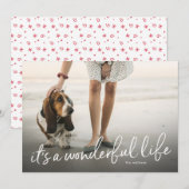 Het is een geweldige feestelijke fotokaart feestdagenkaart (Voorkant / Achterkant)