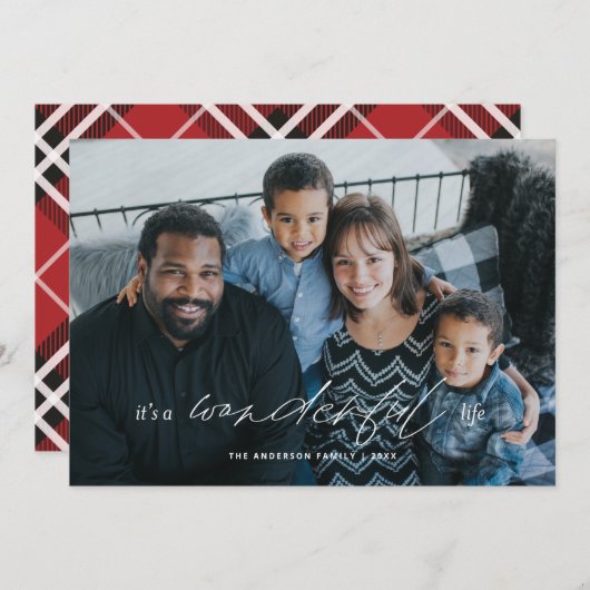 Het is een geweldige feestelijke kerstkaart kaart (Voorkant / Achterkant)