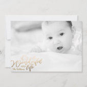 Het is een geweldige Folie Gold kerstfoto Feestdagenkaart (Voorkant)