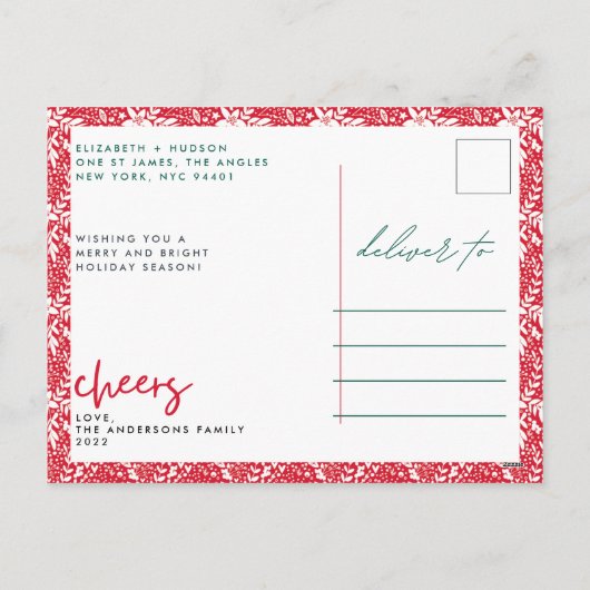 Het is een geweldige Kerstmis Feestdagenkaart (Achterkant)