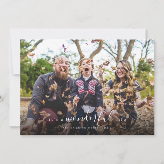 Het is een geweldige Life Photo Holiday Card Feestdagenkaart (Voorkant)