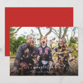 Het is een geweldige Life Photo Holiday Card Feestdagenkaart (Voorkant / Achterkant)