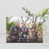 Het is een geweldige Life Photo Holiday Card Feestdagenkaart (Staand voorkant)